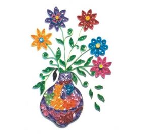 Набор для детского творчества. Квиллинг "Цветы в вазе" (арт. М-8015)