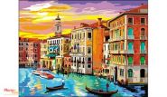 Холст с красками 60х80 см по номерам "Закат в Венеции" (арт. Х-7950)