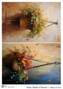 Basket of flowers 1