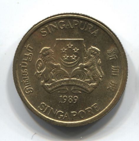5 центов 1989 Сингапур