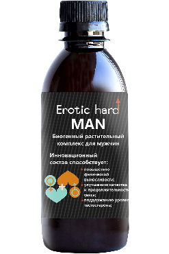 Биогенный растительный комплекс для мужчин Erotic Hard Man, 250 мл