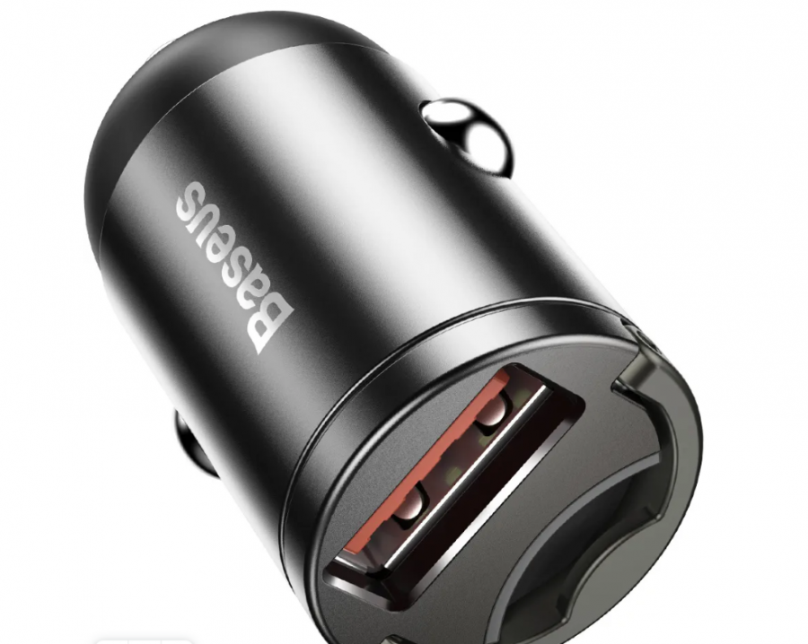 Автомобильное зарядное устройство Baseus Tiny Star Mini Quick Charge Car Charger USB Port 30W Grey (VCHX-A0G)