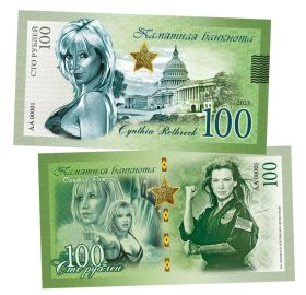100 рублей — Синтия Ротрок. Памятная банкнота. UNC Msh Oz