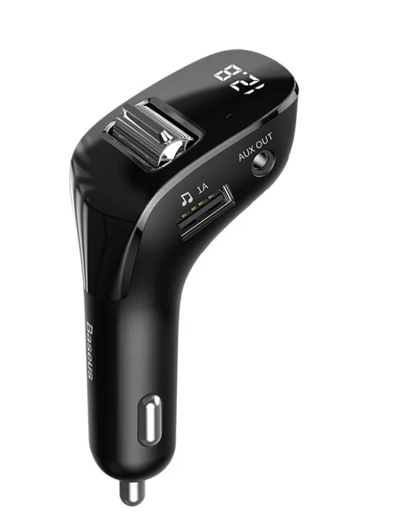 Автомобильное зарядное устройство Baseus Streamer F40 AUX Wireless MP3 Car Charger CCF40-01 Black
