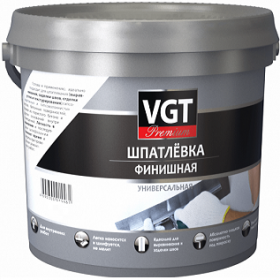 Шпатлевка Финишная VGT Premium 25кг Универсальная с Низкой Усадкой / ВГТ Премиум.