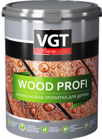 Силиконовая Пропитка VGT Wood Profi 0.9л по Дереву и Кирпичу / ВГТ.