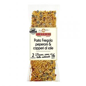 Фрегола по-сардински с соусом из перца и каперсов Tiberino Pasta Fregola peperoni & capperi 200 г - Италия