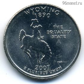 США 25 центов 2007 P Вайоминг