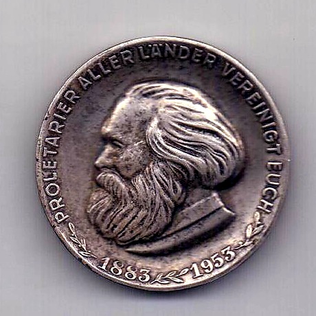 медаль 1953 Карл Маркс AUNC Германия