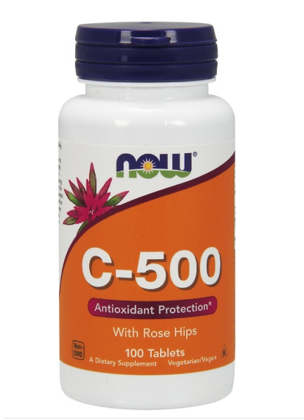 NOW - Vitamin C-500 RH (с Шиповником) 100таб