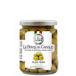 Оливки зеленые сладкие Le Bonta del Casale Olive Verdi Dolci 280 г - Италия