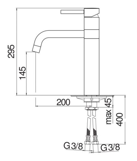Смеситель для кухонной мойки Nobili OZ OZ713/T5 схема 2