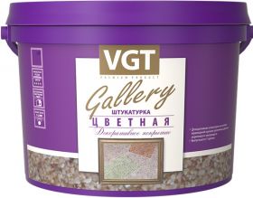 Декоративная Штукатурка VGT Gallery 18кг на Основе Мраморной Крошки, Размер Зерна 1-1.5мм / ВГТ