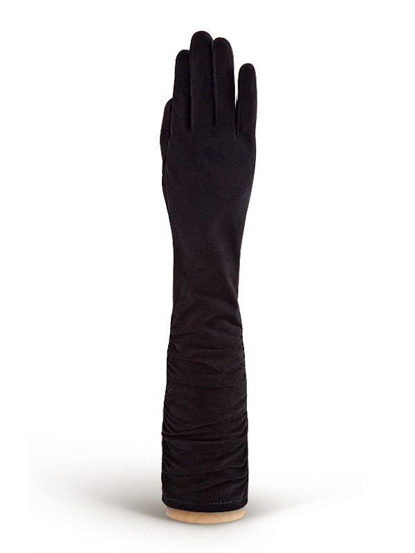 Женские чёрные перчатки ш/п IS02010 black ELEGANZZA