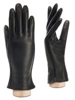 Женские чёрные перчатки ш+каш. TOUCH HP91104 black ELEGANZZA