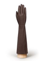 Женские кожаные перчатки ш+каш. F-IS0585 d.brown ELEGANZZA