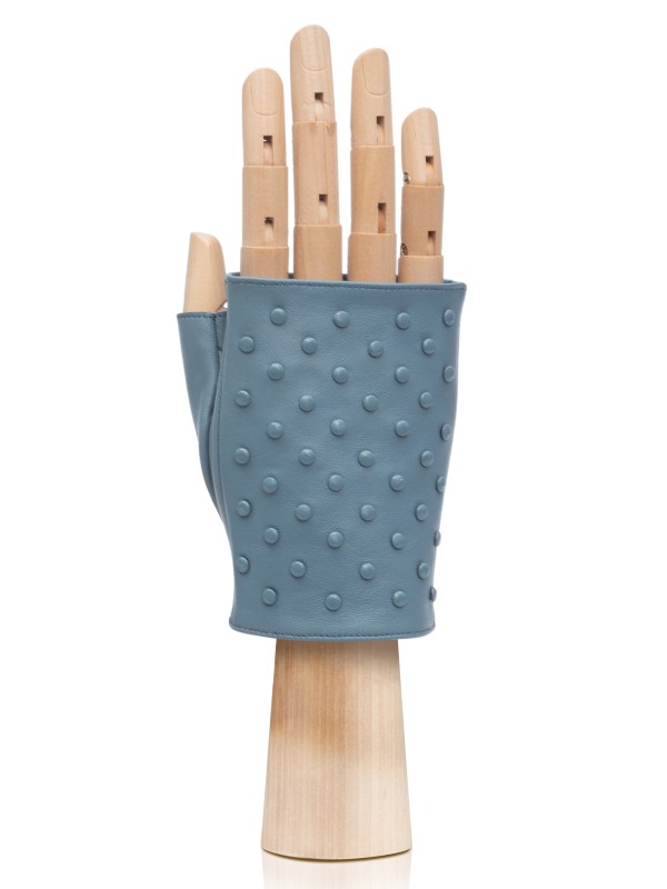 Женские кожаные перчатки ш/п LB-1518 stone blue LABBRA