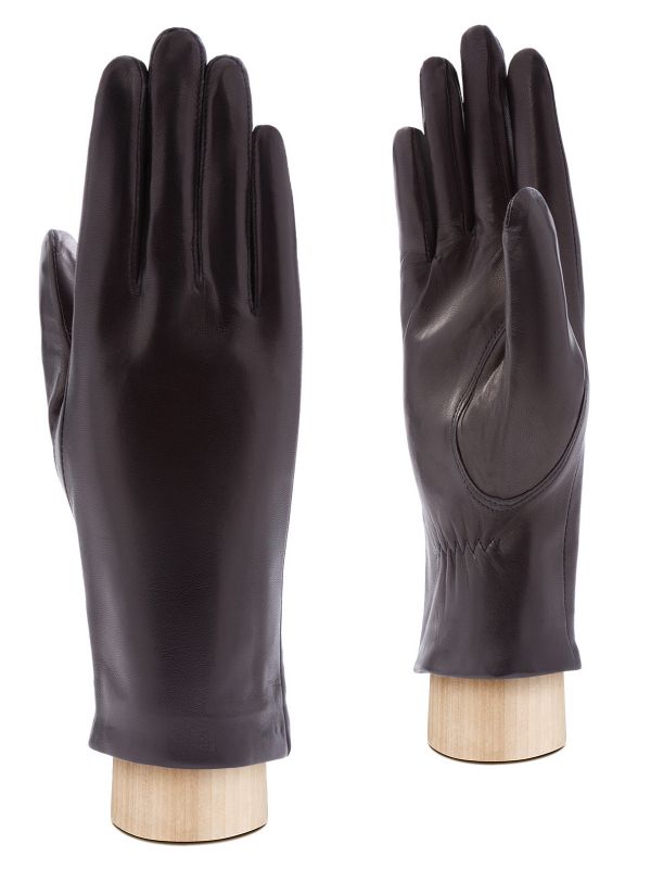 Зимние женские перчатки н/м крол HP587 black ELEGANZZA