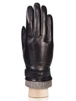 Мужские осенние перчатки 100% ш IS8918 black ELEGANZZA