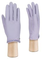 Лиловые женские перчатки из кожи ш/п IS12555 lilac ELEGANZZA