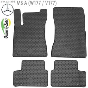 Коврики салона Mercedes Benz A W177 / V177 Gumarny Zubri (Чехия) - арт 221694-1