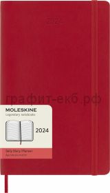 Книжка зап.Moleskine Large Classic Soft ежедневник красный DSF212DC3