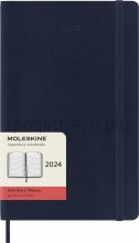 Книжка зап.Moleskine Large Classic Soft ежедневник синий сапфир DSB2012DC3