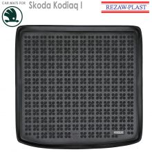 Коврик Skoda Kodiaq I от 2017 - 2023 с одним уровнем в багажник резиновый Rezaw Plast (Польша) - 1 шт.