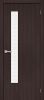 Межкомнатная Дверь с Экошпоном Bravo Браво-9 Wenge Melinga / Wired Glass 12,5 400x2000, 600x2000, 700x2000, 800x2000, 900x2000мм / Браво