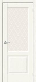 Межкомнатная Дверь с Экошпоном Bravo Неоклассик-33 White Wood / White Сrystal 600x2000, 700x2000, 800x2000, 900x2000мм / Браво