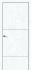 Межкомнатная Дверь с Экошпоном Bravo Граффити-1 Snow Art 600x2000, 700x2000, 800x2000, 900x2000мм / Браво