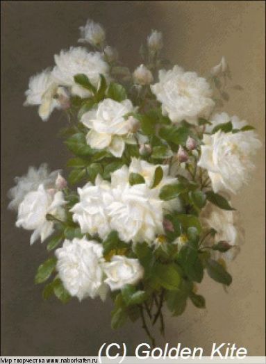 Набор для вышивания "2106 White Roses (small)"