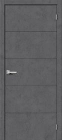 Межкомнатная Дверь с Экошпоном Bravo Граффити-1 Slate Art 600x2000, 700x2000, 800x2000, 900x2000мм / Браво