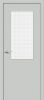 Межкомнатная Дверь Винил Bravo Браво-7 Grey Pro / Wired Glass 12,5 400x2000, 600x2000, 700x2000, 800x2000, 900x2000мм / Браво