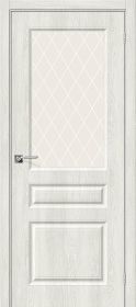 Межкомнатная Дверь Винил Bravo Скинни-15 Casablanca / White Сrystal 600x2000, 700x2000, 800x2000, 900x2000мм / Браво