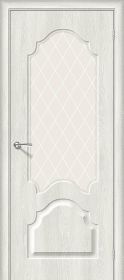 Межкомнатная Дверь Винил Bravo Скинни-33 Casablanca / White Сrystal 600x2000, 700x2000, 800x2000, 900x2000мм / Браво