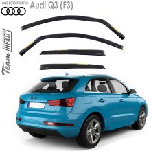 Дефлекторы Audi Q3 (F3) от 2018 -  для дверей вставные Heko (Польша) - 4 шт.