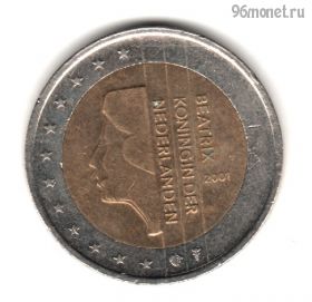Нидерланды 2 евро 2001
