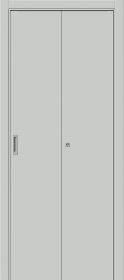 Дверь-Книжка Складная Винил Bravo Браво-0 Grey Pro Межкомнатная 350x2000, 400x2000мм / Браво