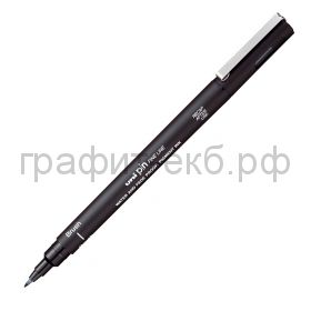 Ручка капиллярная Uni PIN brush 200(S) черный