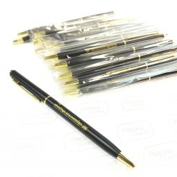металлические ручки slim с логотипом