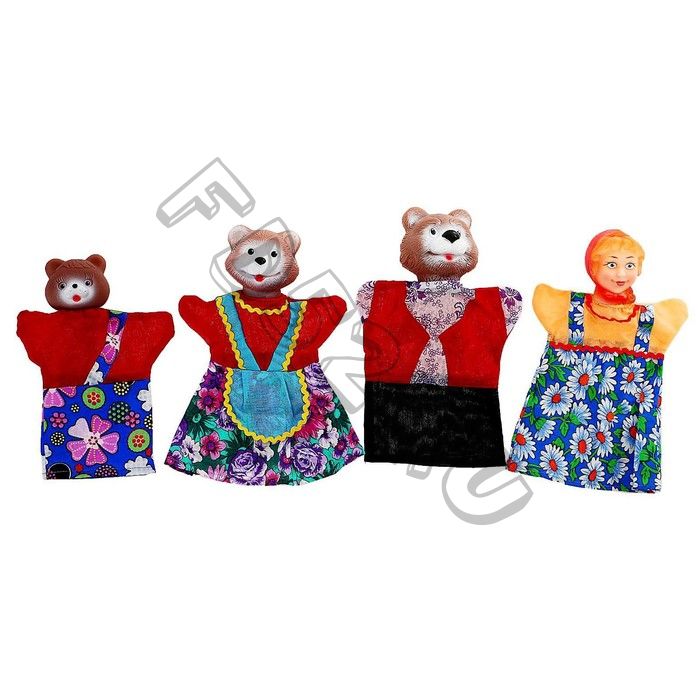 Кукольный театр «Три медведя», 4 персонажа
