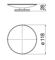 Мыльница круглая настольная Nobili ZEN ACPL01 схема 10
