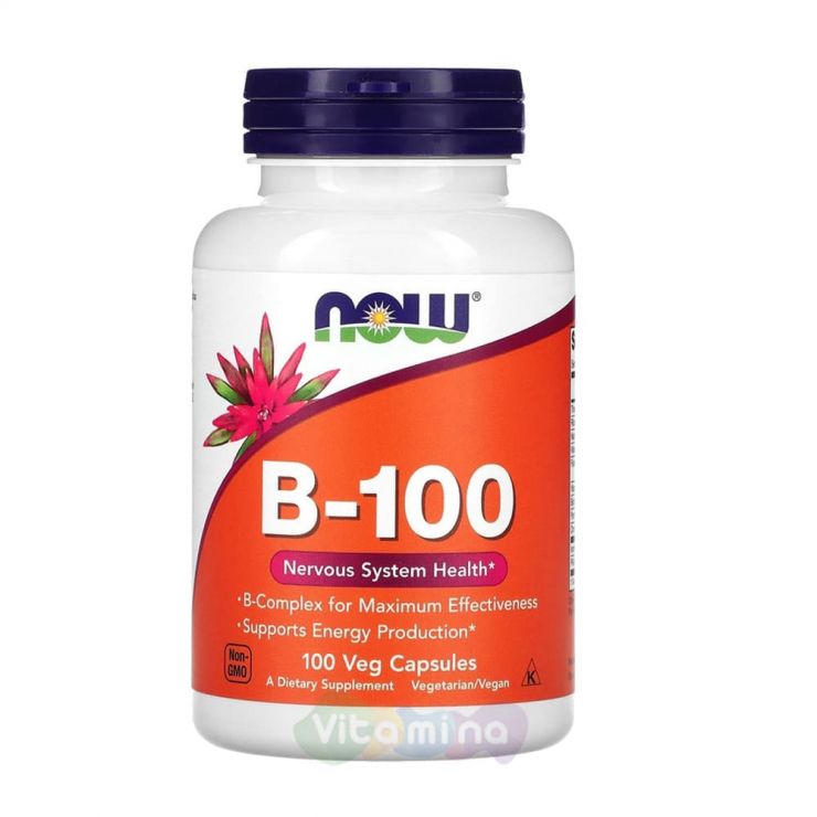 Now Foods B-100 (Комплекс витаминов группы В), 100 капс