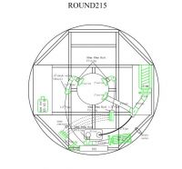 Круглый гидромассажный СПА бассейн BestSpas Round215 215х215 схема 10
