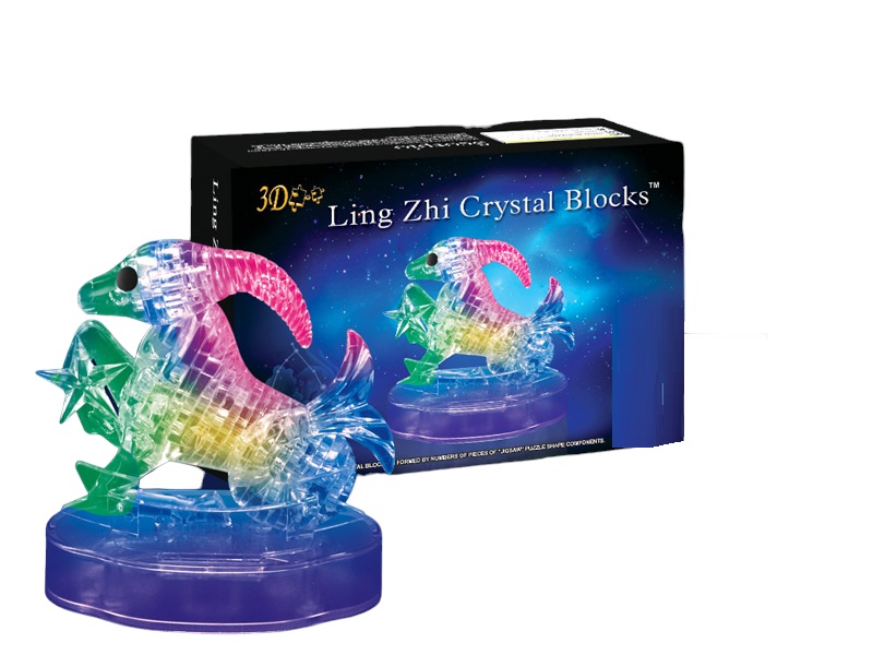 9053A 3D Puzzle Crystal Гороскоп Козерог со светом 41 деталь