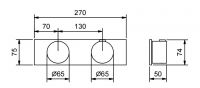 Смеситель для ванны/душа Fantini AF/21 A973B термостатический схема 6