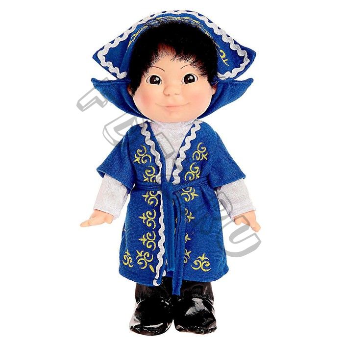 Кукла «Веснушка», в казахском костюме, мальчик, 26 см
