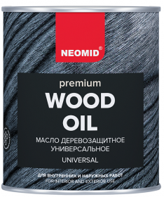 Масло с Натуральным Воском Neomid Premium 2л Деревозащитное, Износостойкое для Внутренних и Наружных Работ / Неомид