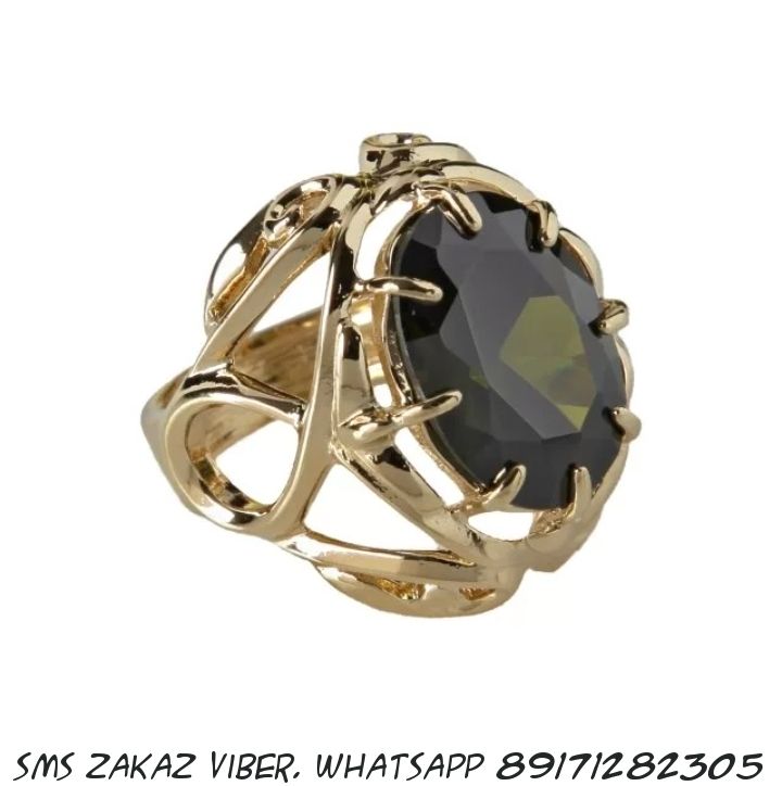Кольцо перстень с крупным фианитом Амина Jenavi 16